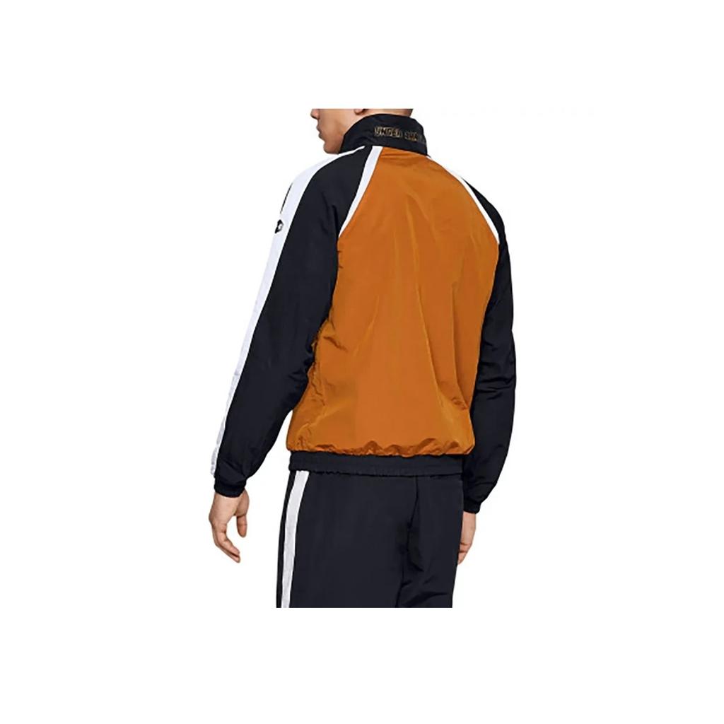 Under Armour Stand Collar Zipper Color Block Raglan Long Sleeve Jacket Men jackets 1346501-802