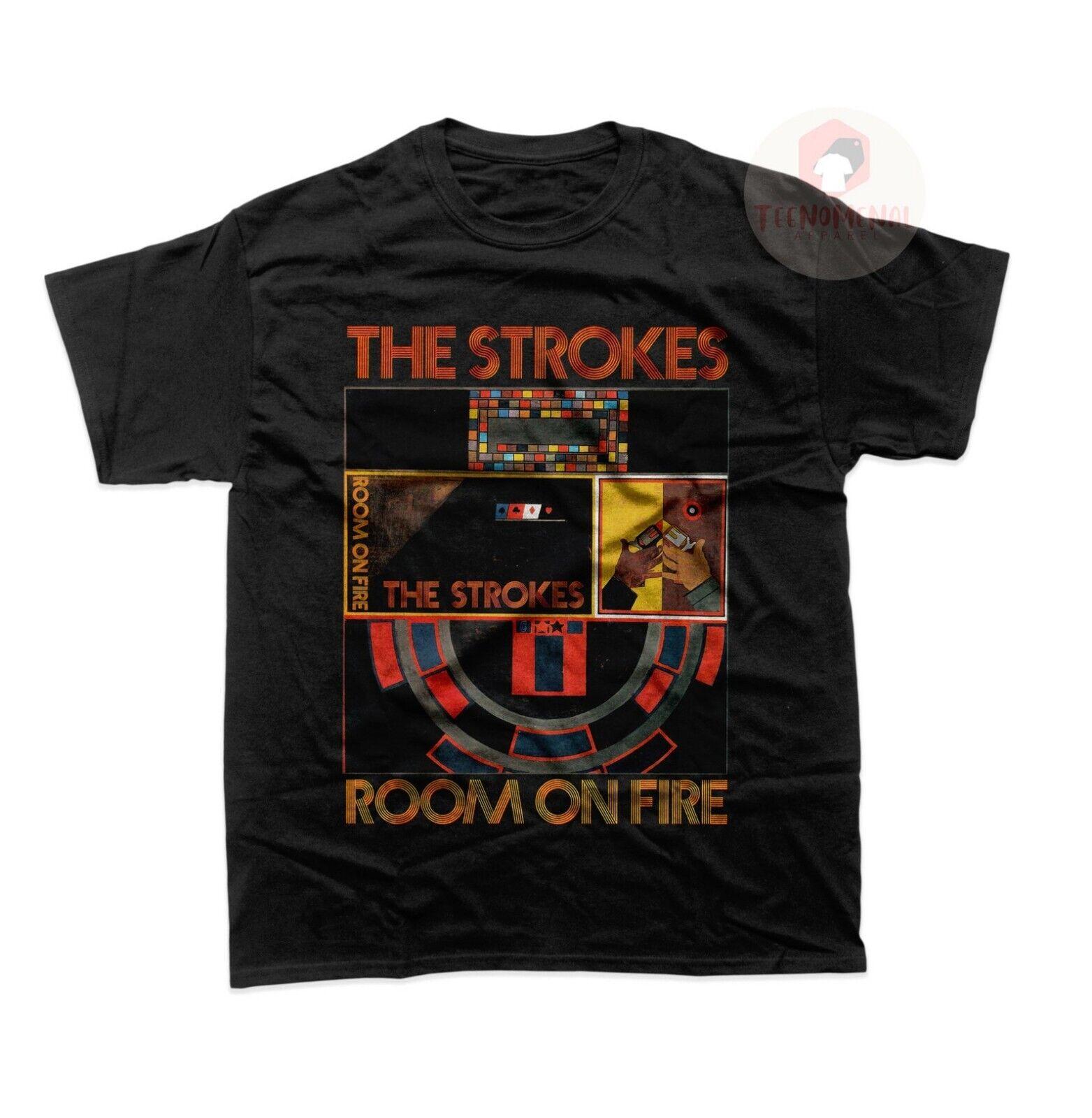 The Strokes Unisex T-Shirt - Rock Band Tee - Album Poster Collage S