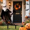 Ghost Yard Sign Halloween Outdoor Decoration Stake Spooky Ghost Silhouette