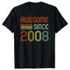 15yr BDay Son Boy Funny 2008 15th 15 Year Old Birthday TShirt BornIn2008 Graphic Tee Tops Streetwear Clothes Novelty Gifts