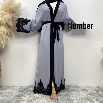Chic Embroidered Long Turkish Cardigan Dress