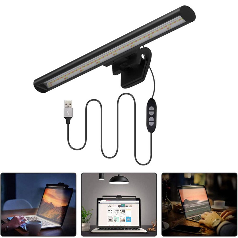 40cm Computer Screen Monitor Light Bar E-Reading Lamp with Bi-Color Temperature 2800K-6500K 10 Levels of Brightness for Laptop Desktop Offi