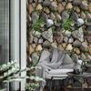Self Adhesive Vinyl Rock Stone Wallpaper for Kitchen Backsplash Bathroom Walls Removable and Waterproof