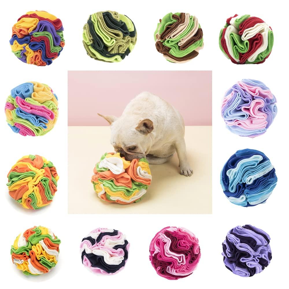 Enkarl Pet Nosework Toy Training Durable Food Treat Separation Anxiety and Chewing Dog Training Chew Exercise Equipment for Dogs and Cats Toy, Ball,