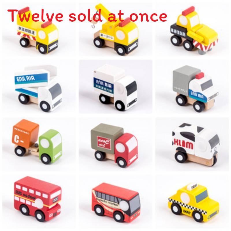 

Wooden Toy Car Set With Educational Design For Kids Play And Gift Second