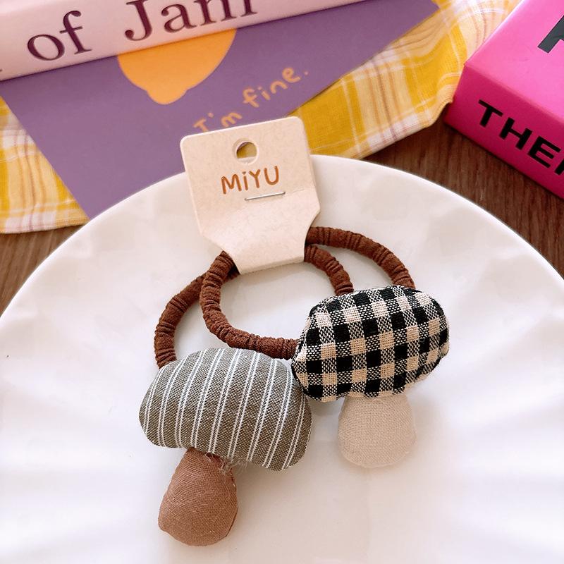 

Милые тканевые грибочки заколки для волос резинка кольцо для волос детские девочки ребенок заколка для волос резинка заколки аксессуары заколка головной убор about 5 cm