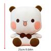 1pc 25cm/9.84in Cartoon one or two cloth couple panda dolls cute two-dimensional plush toys birthday Qixi gifts for girls