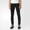 Adidas Three-Stripe Color Block Fitness Training Running Slim-Fit Sports Pants Women Bottoms Black BK2623