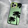 Kokospalme Silberne Handyhülle Für iPhone 11 12 13 14 15 Pro Max X XR XS Max 7 8 15 Plus SE Sommerlandschaft Stoßfeste Hartschale
