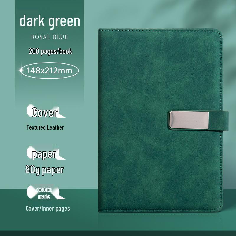 Custom Logo A5/B5 Leather Notebook Gift Set for Office Meetings