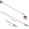 Extendable Table Fruit Dessert Fork, Extendable Barbecue Table Fruit Dessert Fork, Telescopic Fork, Durable Stainless Steel Cutlery 8.7 To 25.4