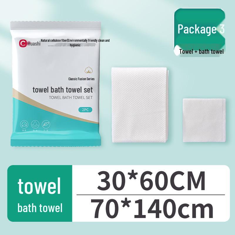 Individually Packaged Disposable Oversized Bath Towel Set for Travel and Beauty Salons