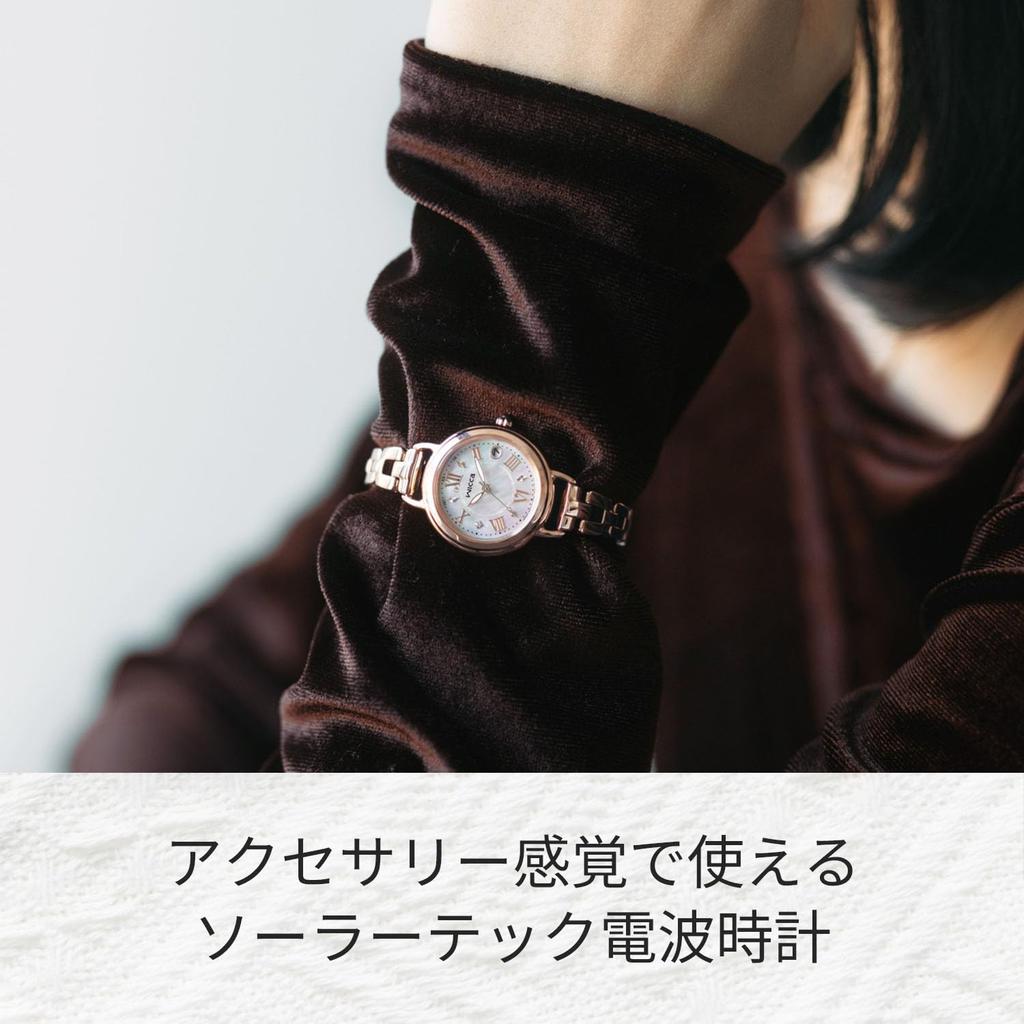 Wicca Zegarek Zegarek na Drugi Różowy Słoneczny [CITIZEN] (Sterowany radiowo/Wodoodporny/Masa perłowa) KL0-561-21 Zasilane energią słoneczną Sterowane radiowo Damskie,