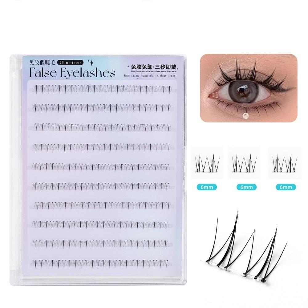 DIY Glue Free Cluster Eyelashes Individual Segmented Eyelashes Bundles  Grafting Lashes