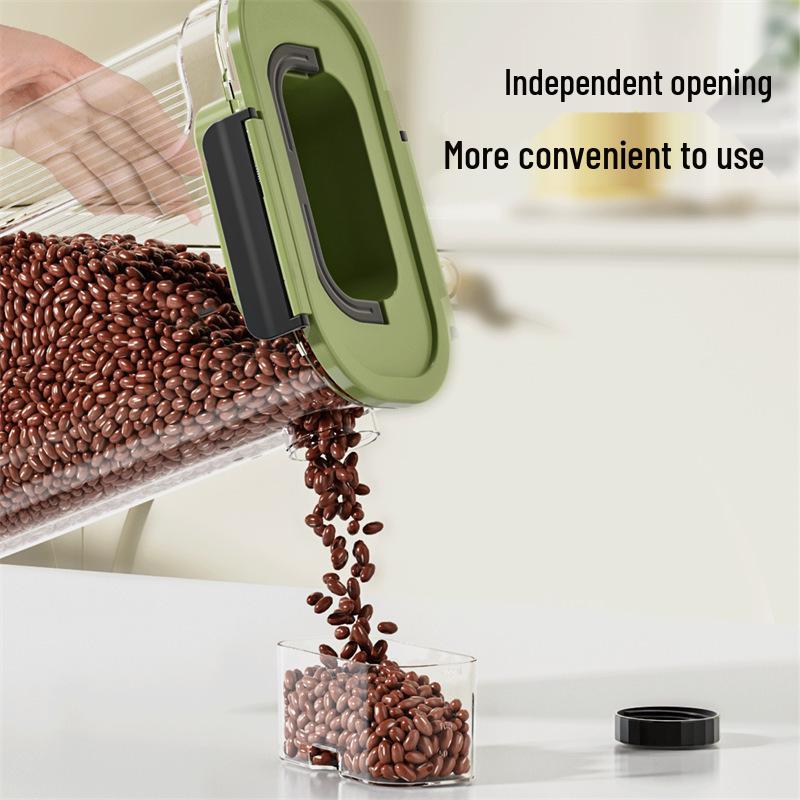 Transparenter, versiegelter Küchen-Aufbewahrungsbehälter - Feuchtigkeits- und Insektenschutz für Getreide, Müsli und Snacks