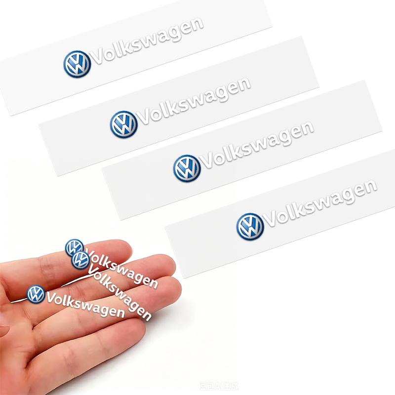 5/10PCS Car Emblem Sticker Car Body Decoration Sticker For Volkswagen VW Polo Tiguan Golf 4 5 Jetta Beetle Scirocco Passat LL6