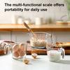 Glass Measuring Cup Triple Measurement Scale Cup Heat Resistant Microwave Safe Kitchen Tools with V-Shaped Spout And Ergonomic Handle