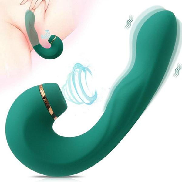 Wibratory 3 w 1 z 10 trybami wibracji, 5 trybami klapania i 5 trybami ssania, dildo, wibrator punktu G, wibratory ładowane, damskie zabawki erotyczne