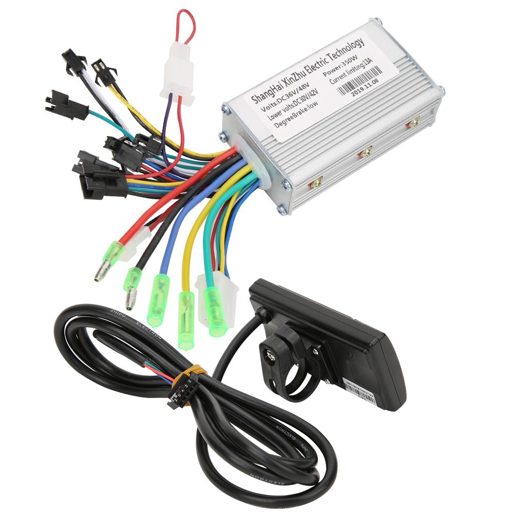 350W 36v 48V LCD Display Screen Rain Proof Electric Bicycle Scooter Motor Brushless Controller Kit