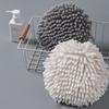 Soft Hand Towel Ball Thick Super Absorbent Wall-Mounted Hanging Wipe Cloth Velvet Sponge Bathroom Kitchen Accessories