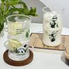 Cute China Panda Glass Creative Tea Bottle Single Transparent Coffee Cup Juice Panda Breakfast Milk Cup Glassware for Drinking