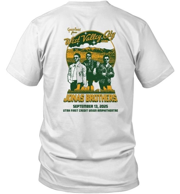 Jonas Brothers T-Shirt West Valley City Utah Sept 13 2025 Tour Concert Tee