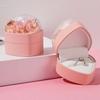 Rosenring Ausstellungsbox Acryl Schmuck Organizer Verpackungsbox Herz Ringbox Party