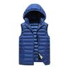 Men's Hooded Vest, Cold-Proof, Thickened, Korean Style, Slim Fit, Sleeveless Vest