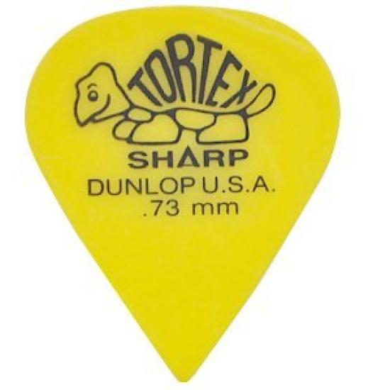 

Jim Dunlop TORTEX SHARP Picks (12-Pack) 0.73mm with Musent Custom Players Picks 412B073-YEL-12P