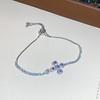 New full diamond cross bracelet ins style high-end sense light luxury temperament bracelet niche fashion versatile jewelry women