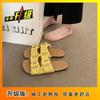 Internet Celebrity Explosion Retro Belt Buckle Slippers Women Summer Wear Platform Muller Shoes Cool Slippers 2025 New