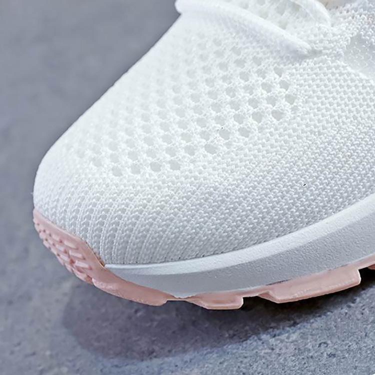 Women's Breathable Sports Single Shoes Spring Casual Mesh Flyknit Sneaker Lightweight Little White Shoes 36-40