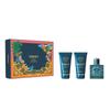 Set Versace: Eros, Eau De Parfum, Voor Mannen, 50 ml + Eros, Douchegel, Voor Alle Huidtypen, 50 ml + Eros, Hydraterende, Aftershave Balsem, 50 ml