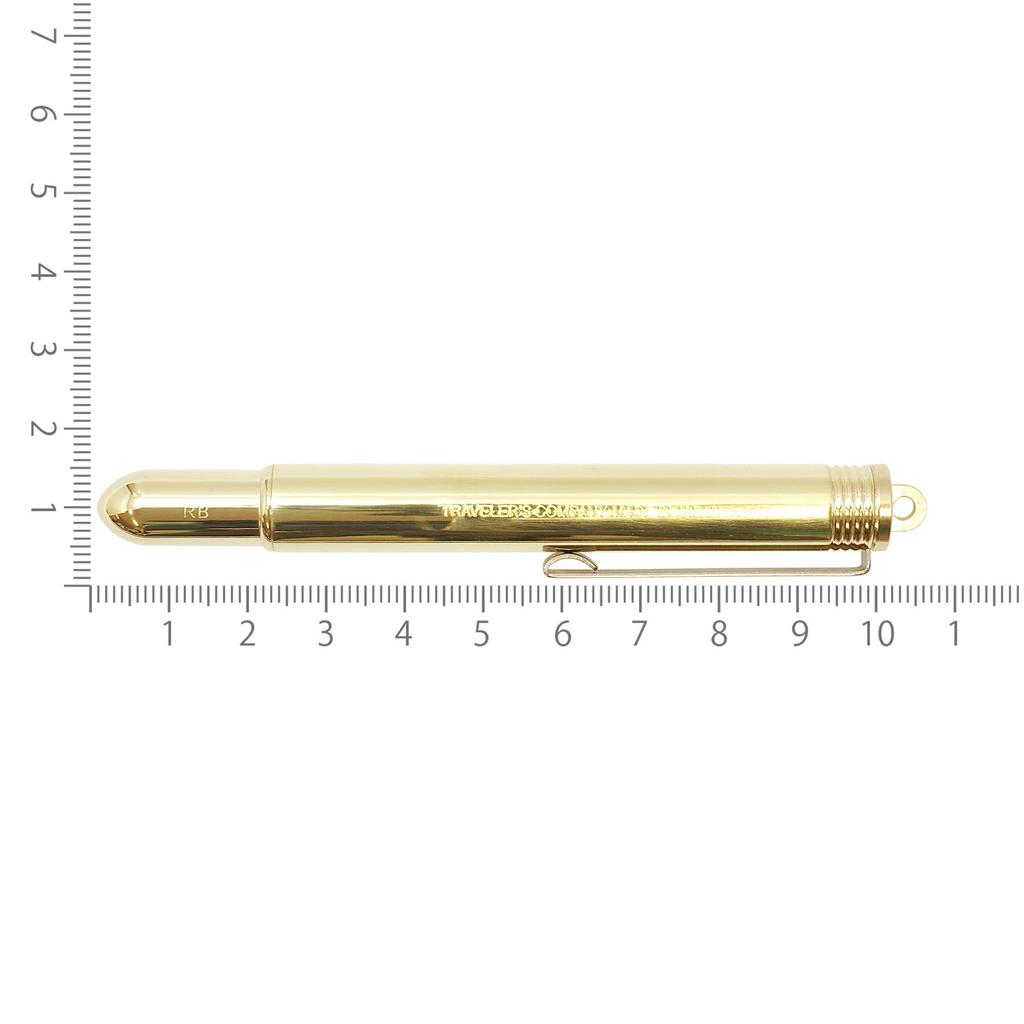 DESIGNPHIL Travelers Company Brass Rollerball Pen, Solid Brass, 36727006