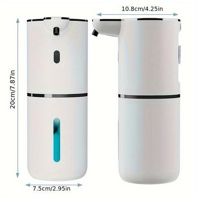 Distributeur de savon liquide/mousse ménager 380 ml avec affichage numérique et capteur infrarouge automatique intelligent, idéal pour la cuisine et la salle de bain. Pompe à savon intelligente avec affichage numérique et capteur infrarouge.