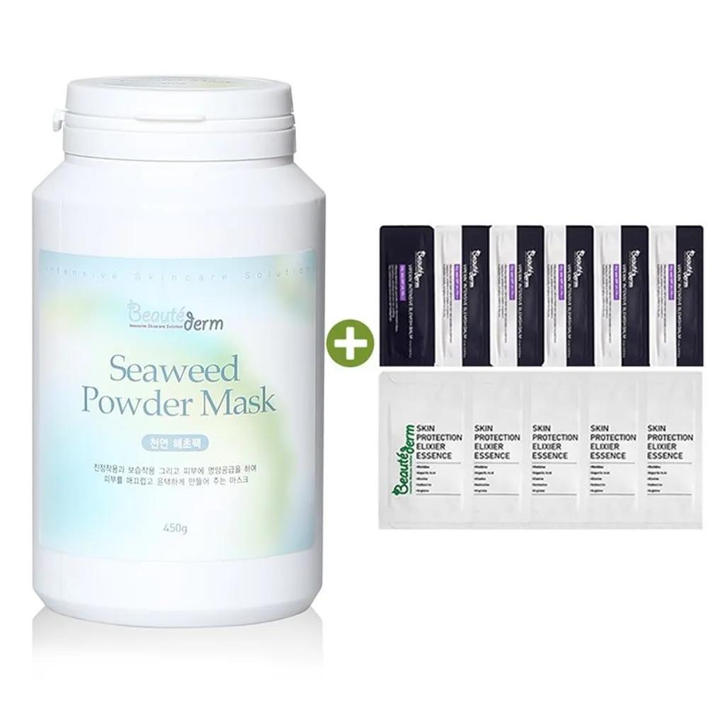 BEAUTEDERM Natural Seaweed Pack 450g + 25ml Best Sample Nourishing Skin Glow Soothing Moisturizing