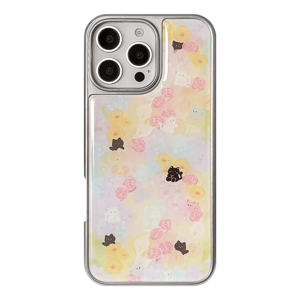 Flower Sea Meow Odpowiedni 16 Apple 15pro Max Etui na telefon komórkowy Iphone 14 Klej kroplowy 13 Wiosna 15 Huawei