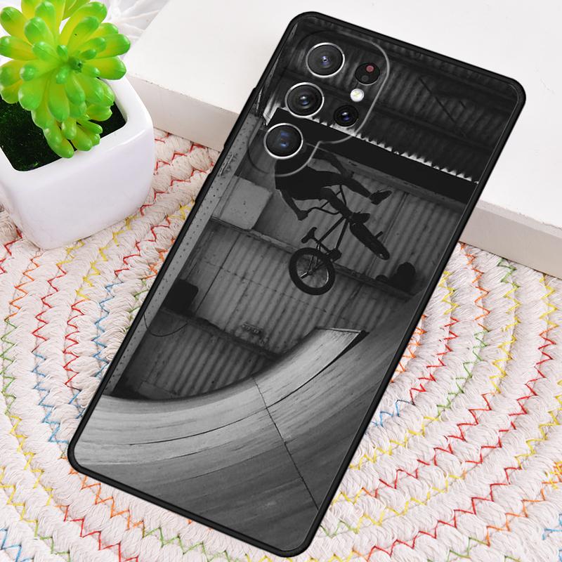 BMX Bike Extreme Sport Soft Phone Case for Samsung Galaxy Note 10 Pro S26 Ultra S23 S24 FE S25 S21 S22 PLUS Shockproof Cove