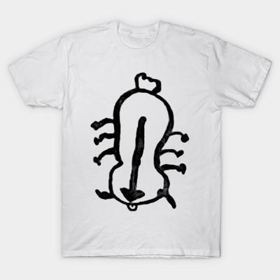Men Black Print T-shirt Appa No-Cut Heat Transfer Print Cotton Tshirt