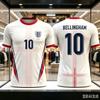 2026 New England bunte Football-Fan-Uniform 3D-Druck Sport und Freizeit Bequem Atmungsaktiv Schnelltrocknend Sommer-Oberteil Unisex