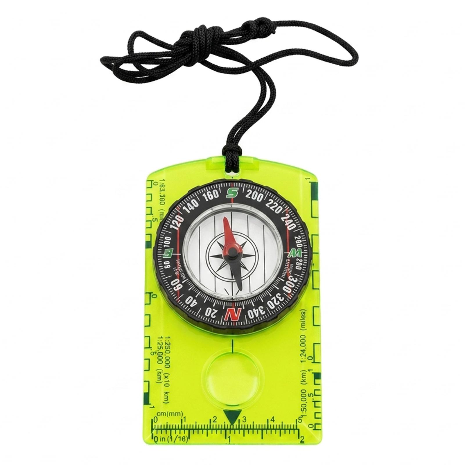 Waterproof Compass Outdoor Gadget Navigation Hiking Compass Outdoor Camping Orienteering Backpacking Map Reading Compass зелёный