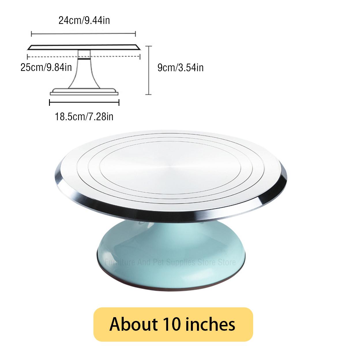 

Поворотный стол для торта, стол для украшения торта, бытовые инструменты для выпечки, поворотный стол для украшения своими руками, 10 дюймов, алюминиевый сплав