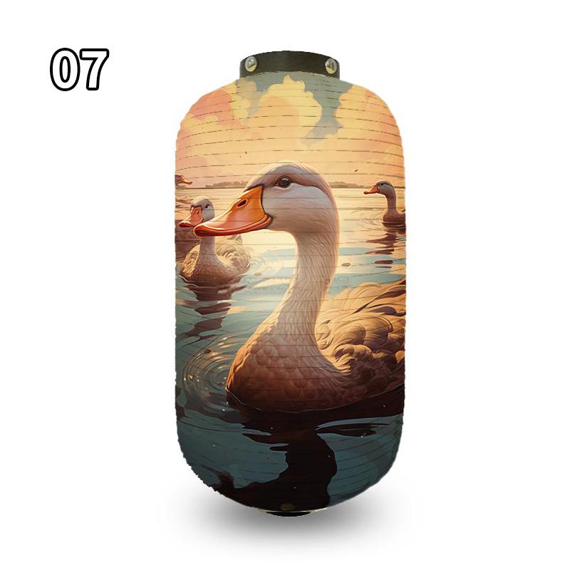 Antique Cartoon Duck Japanese Traditional Cloth Lanterns Restaurant Izakaya Cuisine Decor Advertising Sign Party Decor Lantern