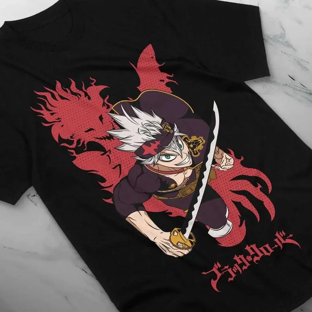 Anime Asta Shadow Strike Black Clover Black TShirt S