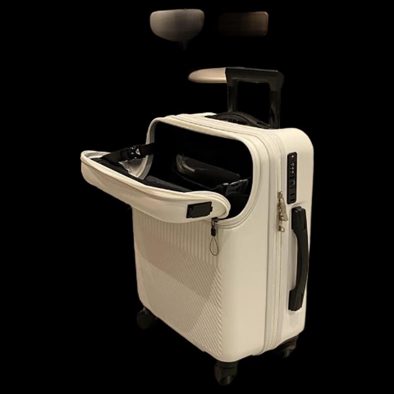 Lightweight PC Front-Opening Carry-on Suitcase