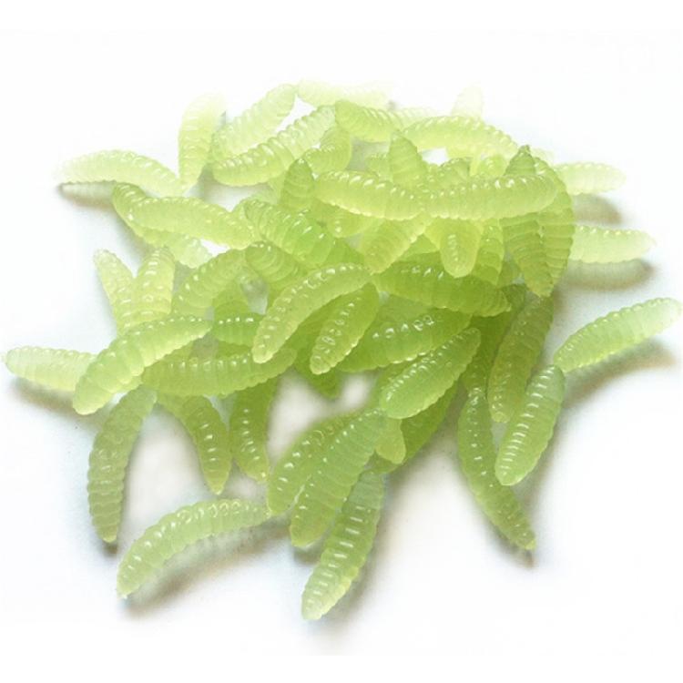 50Pcs Appâts Souples pour la Pêche aux Insectes de Pain Silicone Appâts Artificiels Appâts Artificiels Wobblers pour Jigging Appâts Vers de Terre