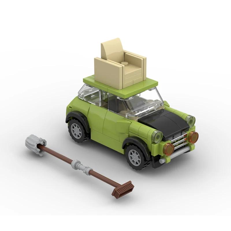Auto-Serie Moc Bausteine Herr. Bean Mini Mark III Modell Technik Bausteine Legendärer Sportwagen DIY Spielzeug Für Kinder Kinder