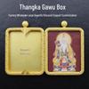 Taoist Single-Sided Thangka Amulet Pendant Box with Replaceable Bagua Diagram Picture