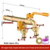 TLXT All-Copper Anti-Freeze Dual Outlet Outdoor Faucet