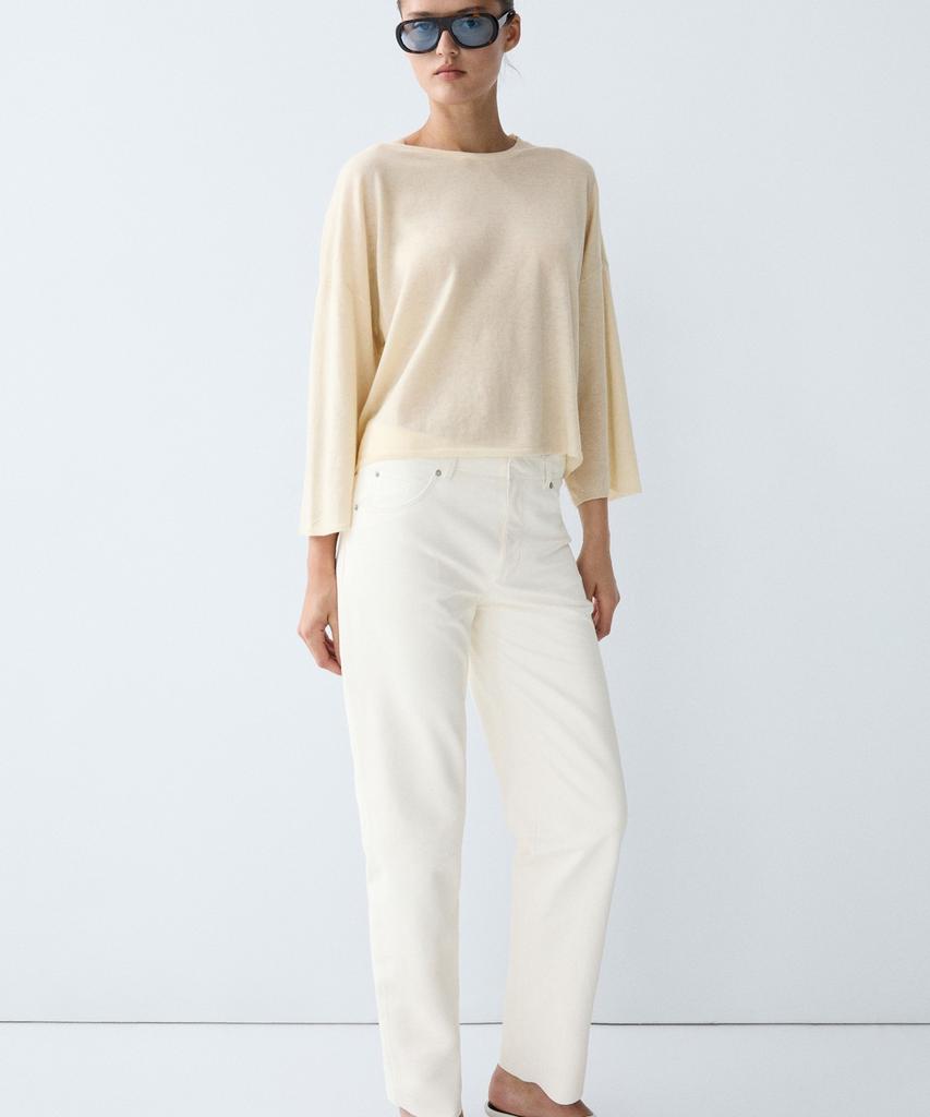 Masimodutti Wool Blend Round Neck Sweater